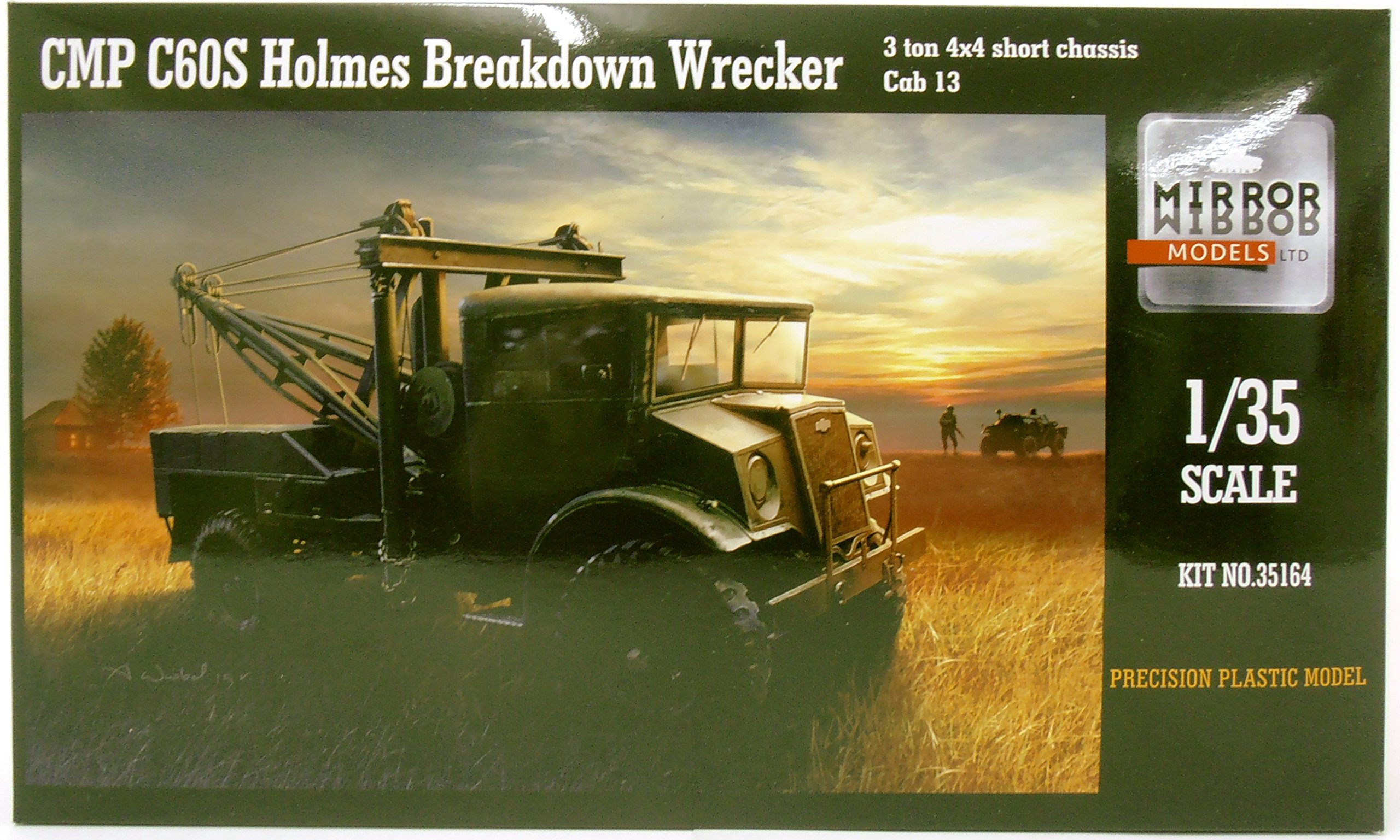 MRM35164 1:35 Mirror Models CMP C60S Holmes Breakdown Wrecker 3 ton 4x4 Short Chassis Cab 13 [MODEL BUILDING KIT]