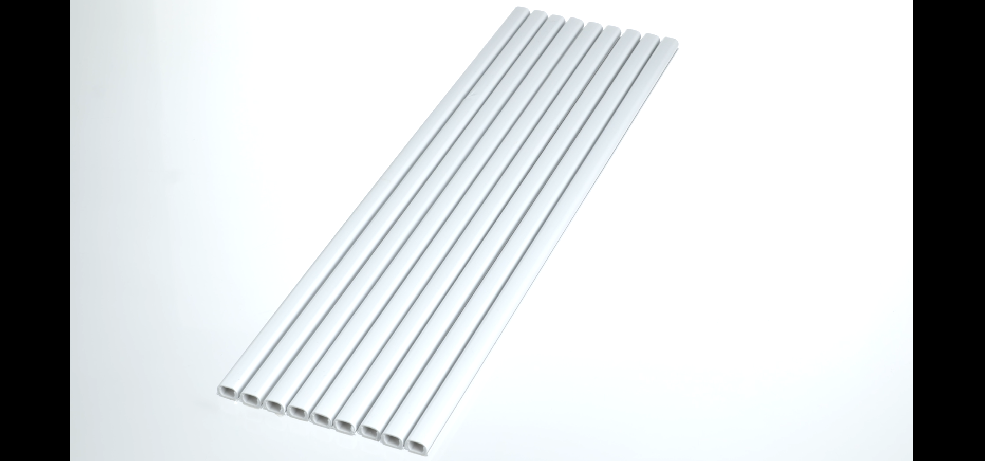 Bolatus 10-Pack Mini Cable Ducts – 12x8 Mm Self-Adhesive White Cable Covers To Hide Wires For Home & Office