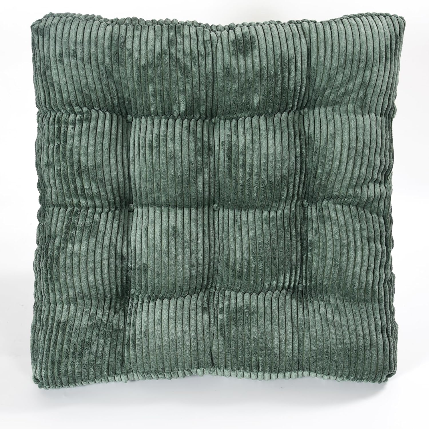 Meditation Floor Pillow Set,Memory Foam Meditation Cushion for Adults Sitting, Large Square Thickened Seat Cushions for Yoga, Tatami Living Room (1, Dark Green)