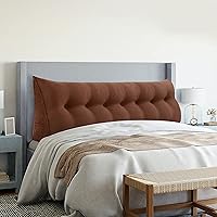 Vista 1 de Almohadas de cuña para cabecero de cama, almohada de cuña para cabecero, almohada triangular, almohadas de cuña, almohada con funda extraíble, Café