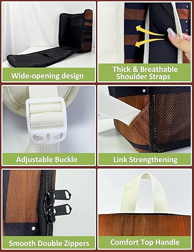 Miniatura 4 de Mochila de cosplay con impresión de madera de 13.77 pulgadas, bolsa escolar de anime, regalos de película, accesorios de disfraces de Halloween para