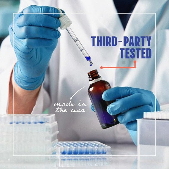 Methylene Blue 1% Liquid 10 mg per 1 mL Serving 60mL (2.03 fl oz) About 60 Servings per Bottle (3 Pack) Third-Party Tested Amber Glass Bottle