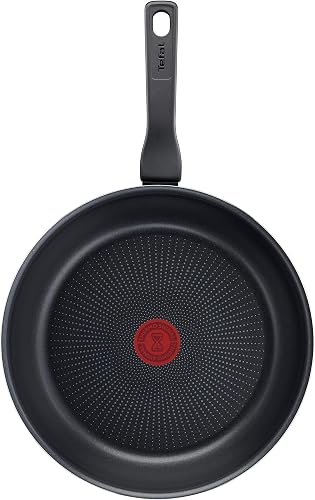 Tefal C38506 XL Force Poêle à frire, 28 cm, avec revêtement anti-adhésif, signal thermique, résistante, robuste, fond de poêle à diffusion, forme extra large, poignée stable, noire - 2