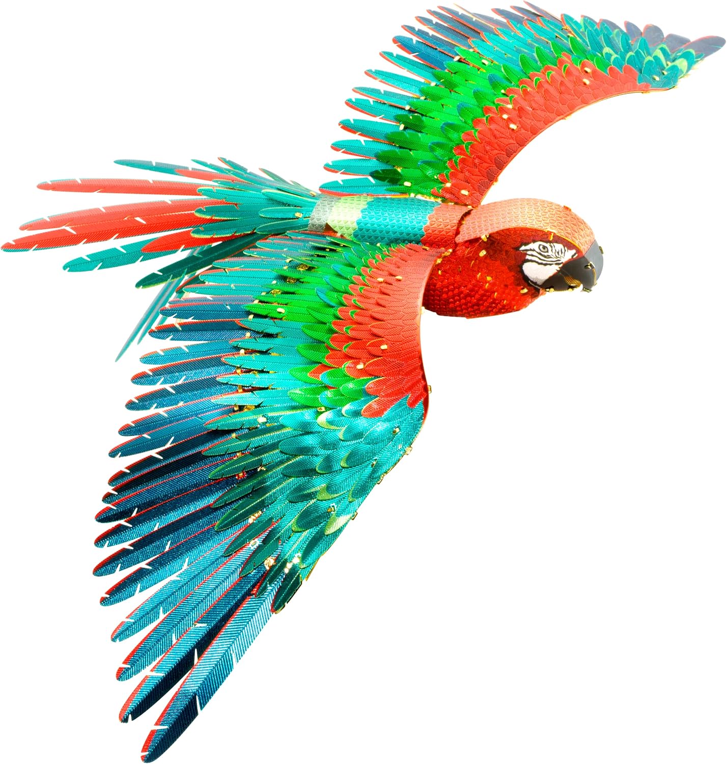 Metal Earth Fascinations Premium Series Jubilee Macaw Parrot 3D Metal Model Kit Bundle with Tweezers