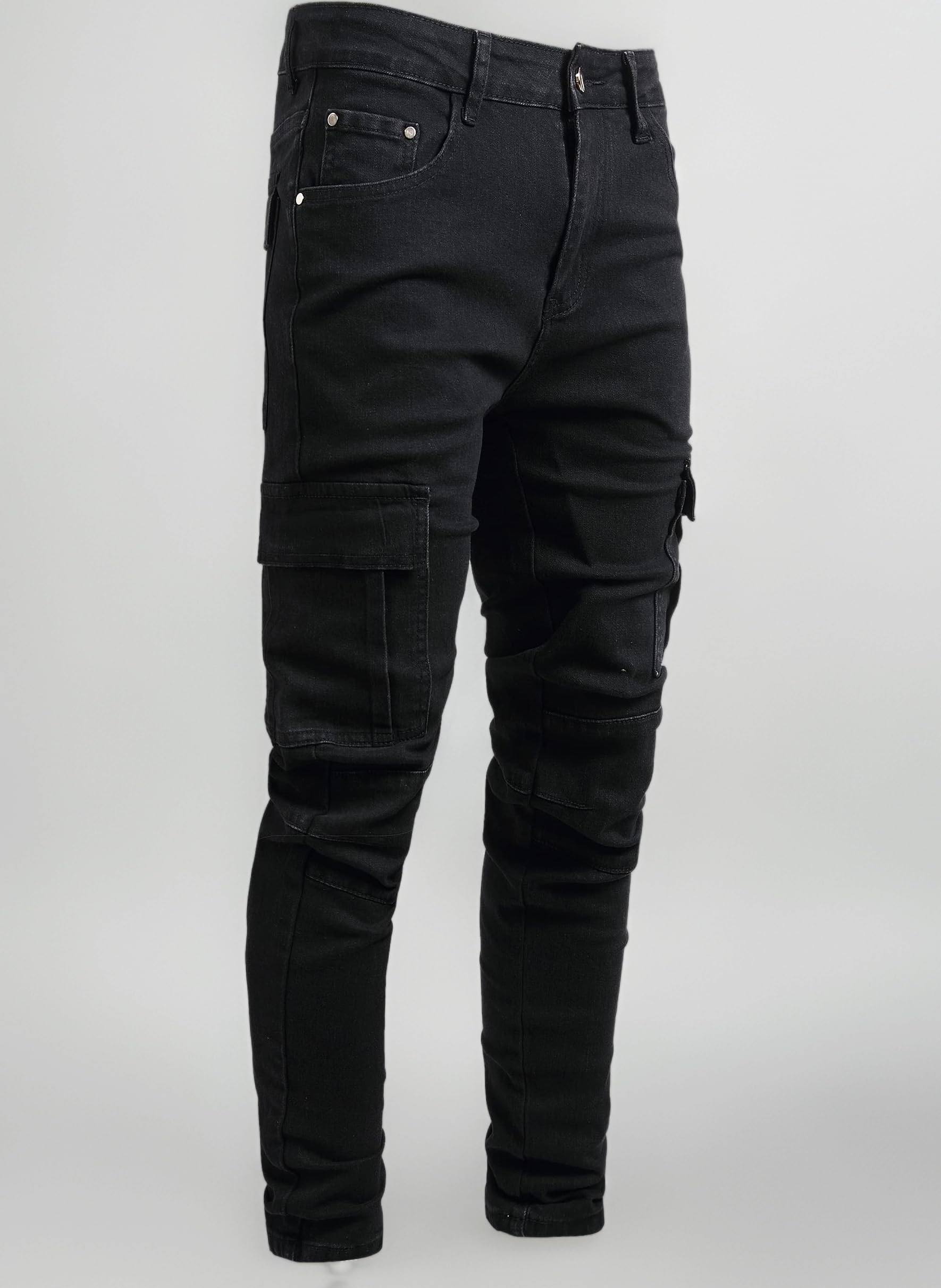 JUNBAOSS Men's Slim Fit Jeans Stretch Ripped Skinny Jeans for Men, Fashion Straight Leg Comfort Flex Waist Casual Pants