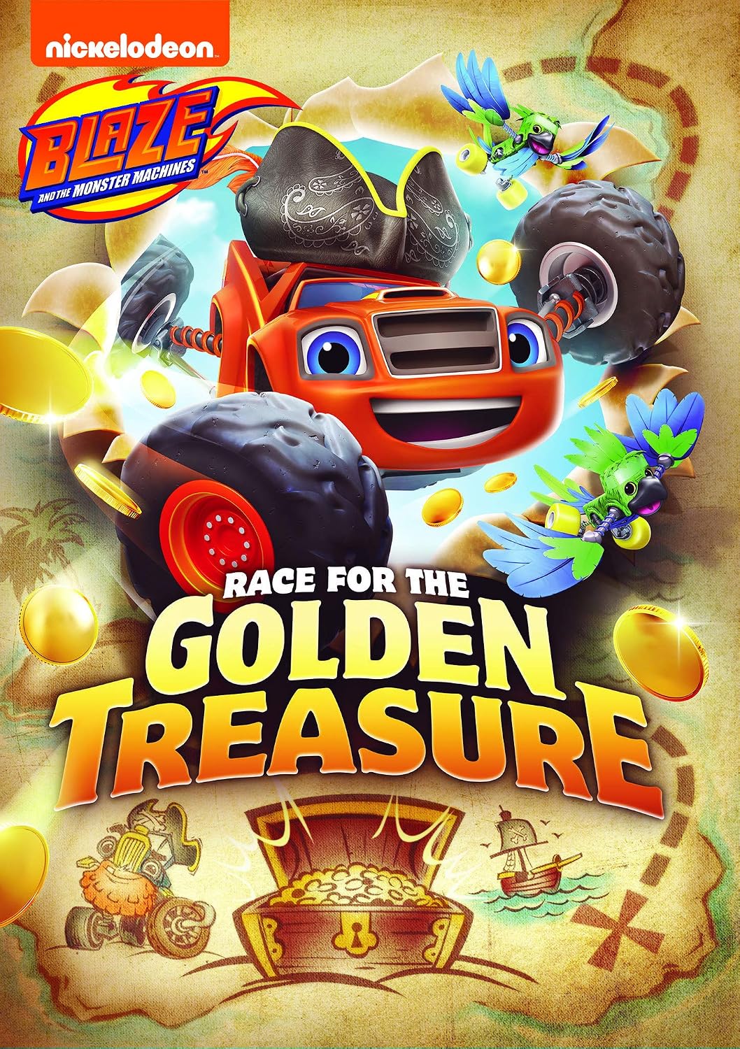 Blaze & The Monster Machines Race For The Golden Treasure