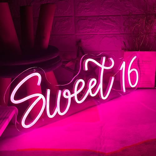 Miniatura 2 de Señal de neón Sweet 16