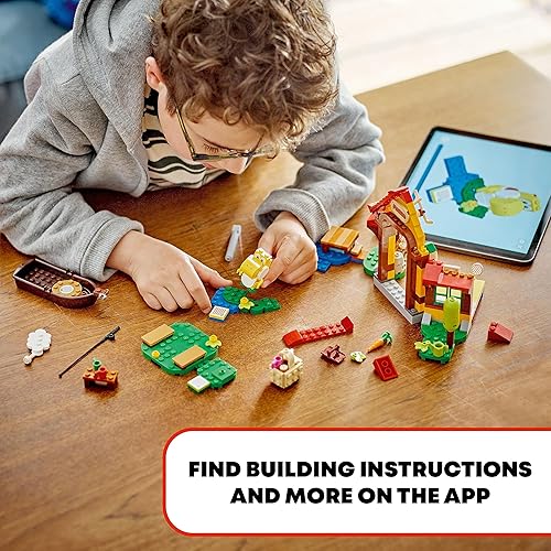 Miniatura 7 de LEGO Super Mario Picnic at Mario's House - Juego de expansión 71422, juego coleccionable con figura amarilla de Yoshi, juguete de juego para