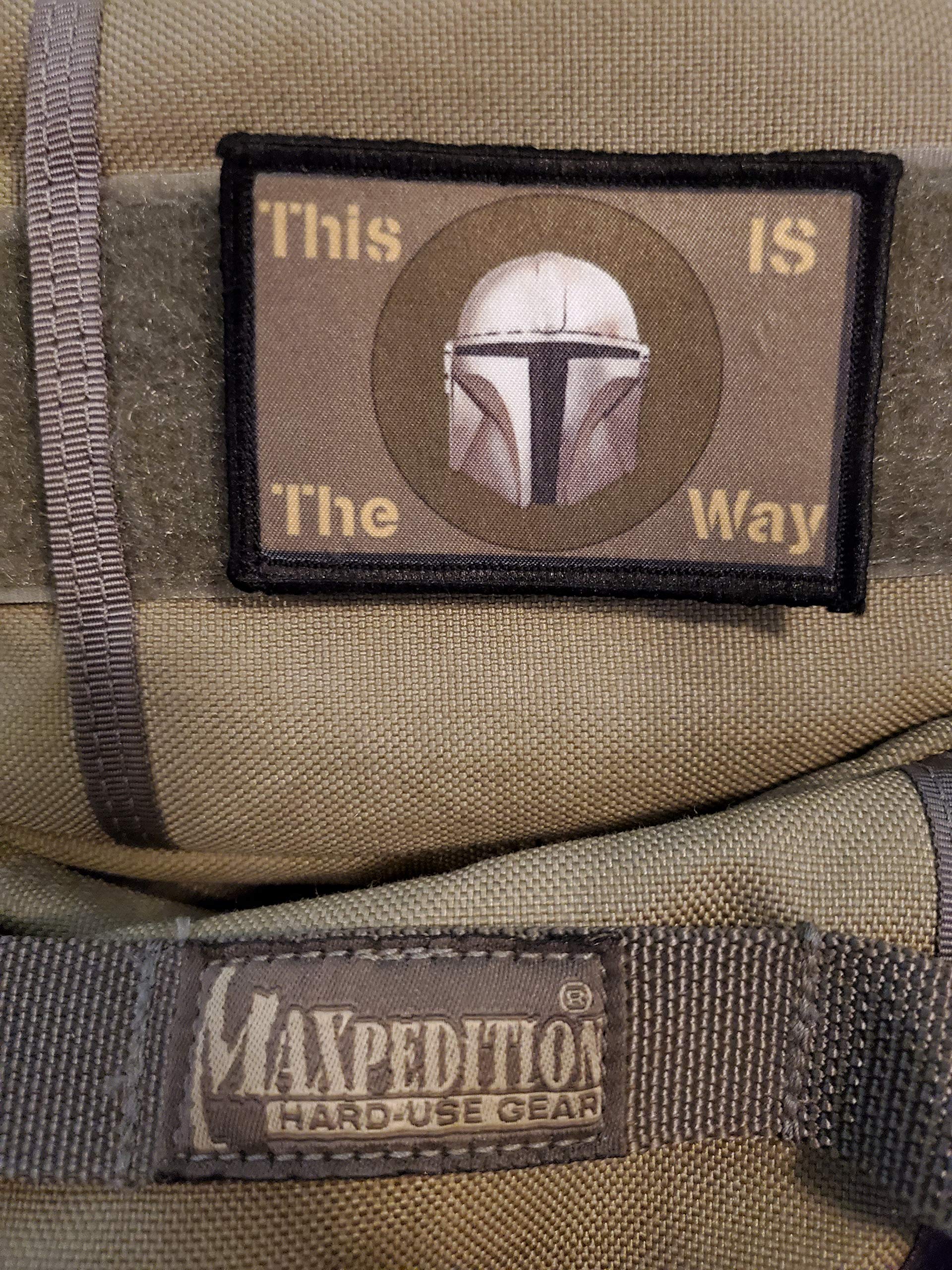 2x3 This is The Way Mandalorian Tactical Morale Patch Tactical Military. 2x3 Hook and Loop Made in The USA