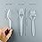Plasticpro Clear Plastic Forks Disposable Cutlery Medium Weight Utensils 200 Count