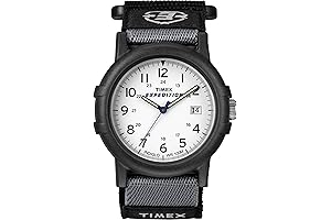 Men's Expedition Camper Watch with Velcro Band
