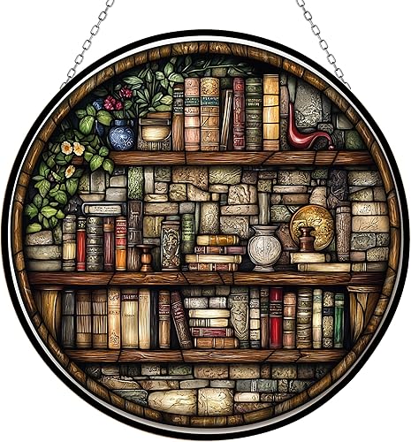 Miniatura 10 de Decoración bohemia personalizada para el día del padre, retro, para picnic, vitral, ventana, colgante, atrapa el sol, Halloween, Haning, decoración