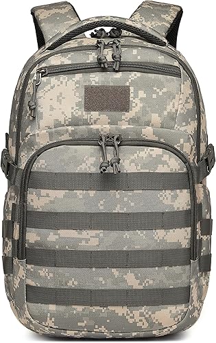 Miniatura 21 de Wotony Mochila táctica militar, mochila para hombres pequeña bolsa táctica de asalto negro