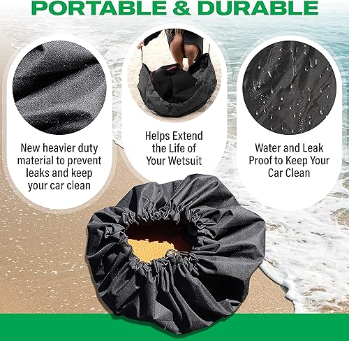 Miniatura 6 de COR Surf Caja de regalo combinada de traje de neopreno  Toalla cambiadora de traje de neopreno  Cambiador de traje de neopreno y percha plegable