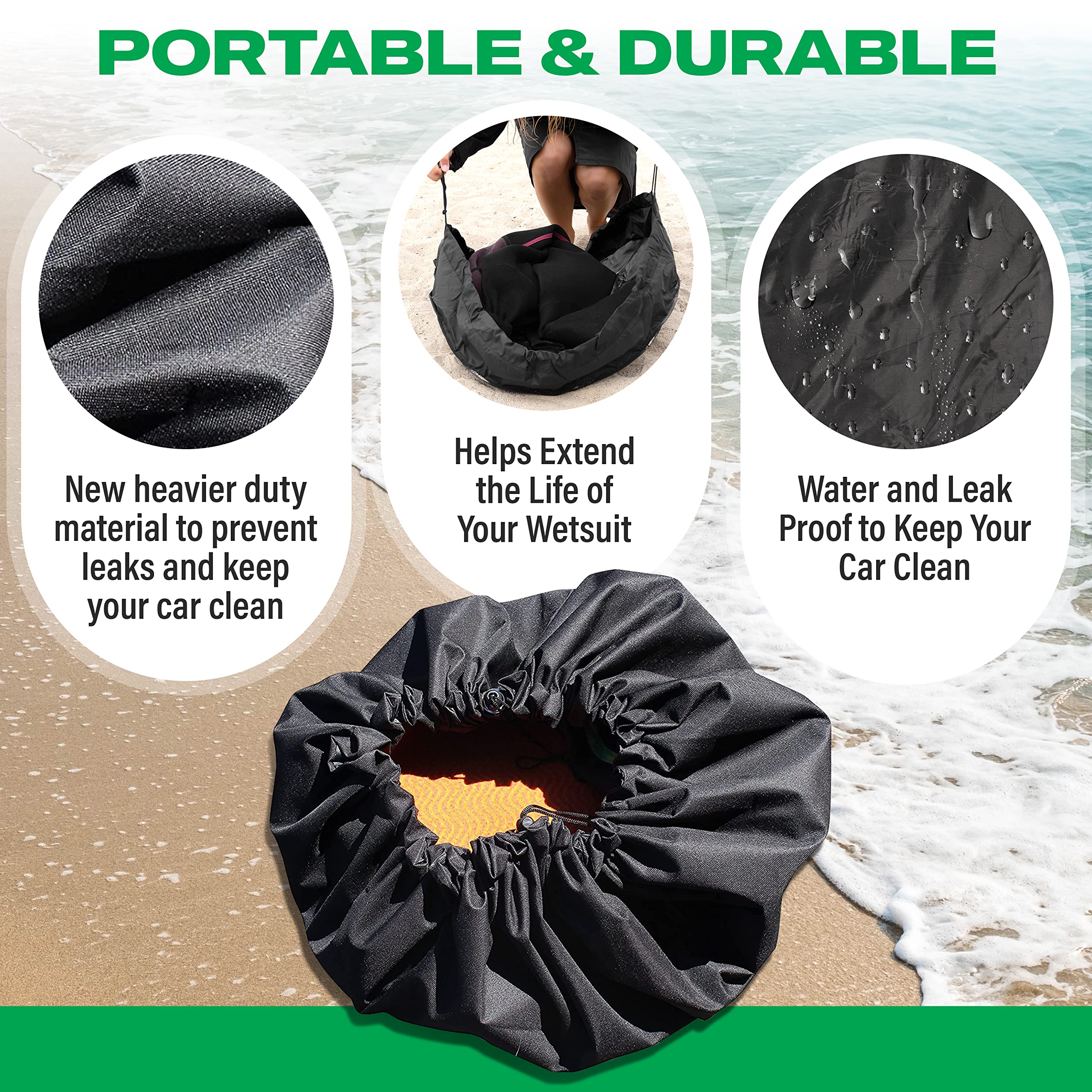 Sac De Plongée / Tapis à Langer VRUISI - Grand Sac étanche Pour Combinaison, Serviettes, équipement De Surf/plage