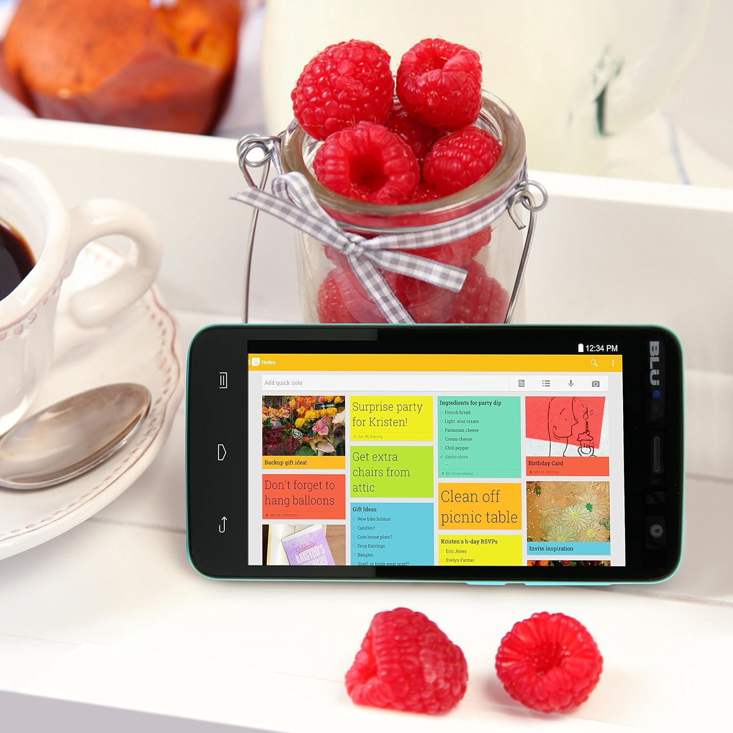 Blu Studio C Mini Quad Core, 4.7" IPS, Android 4.4 KK, 4G HSPA+, 5MP Camera - Unlocked Cell Phones -Blue