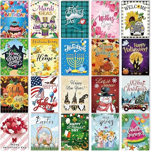 20 piezas de arte de diamantes de temporada DIY 5D kits de pintura de diamantes para adultos, Halloween, Acción de Gracias, Navidad, decoración del