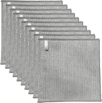 10 PCS Triple Layer Stainless Steel Wire Cleaning Cloth for Cookware
