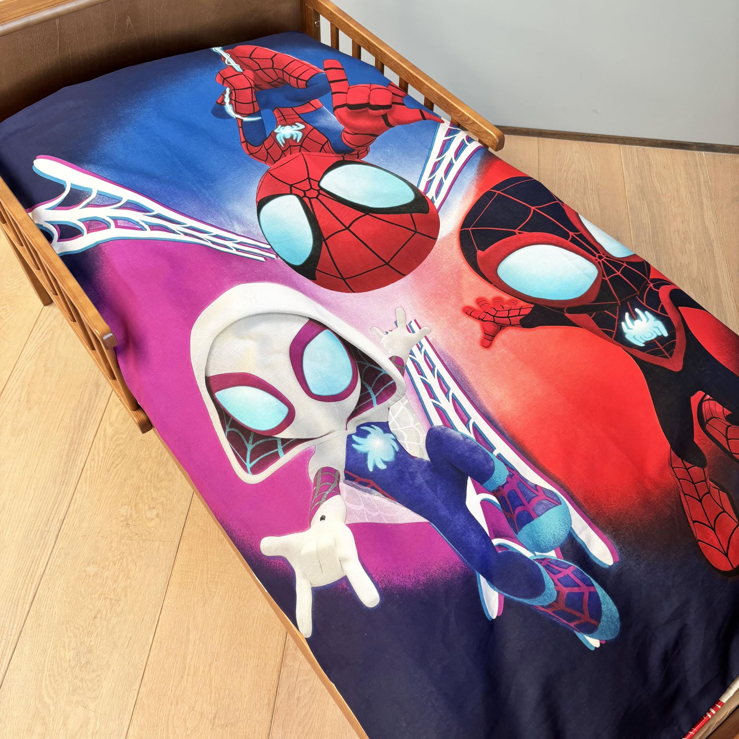 BrandMac Spidey Baby Bedding Set 100 x 135 cm 40 x 60 cm, Blue, Einzel (klein) - Image 3