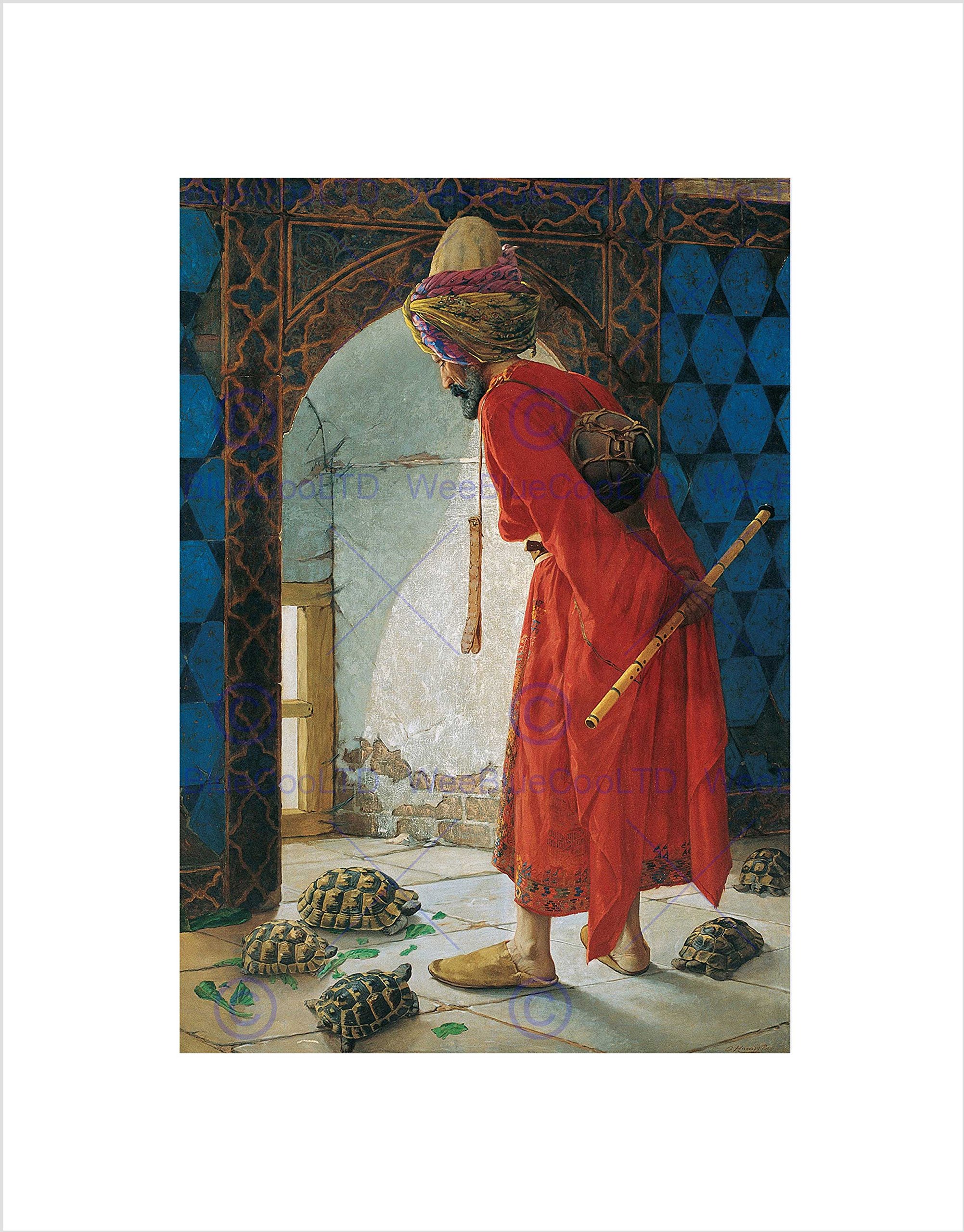 Wee Blue Coo Osman Hamdi Bey Tortoise Trainer Old Master Wall Art Print