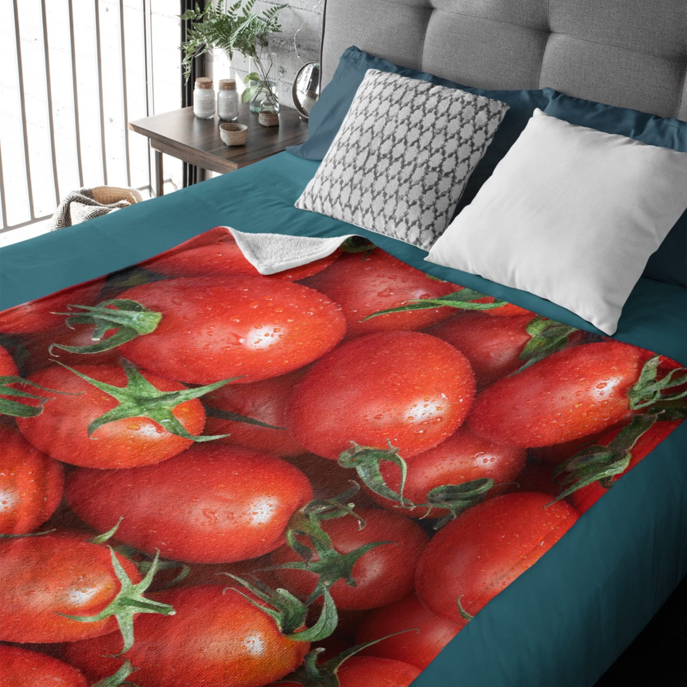 Amazon｜Sumedha トマトブランケット スーパーソフト フリース 軽量