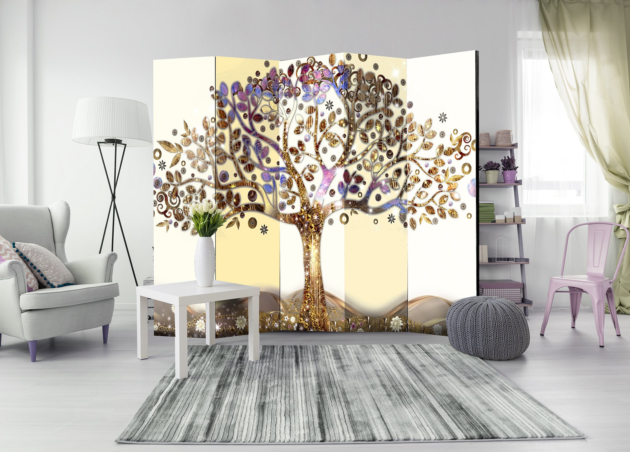 murando - Paravento da Interno, Separe Divisorio, Bifacciale 225x172 cm