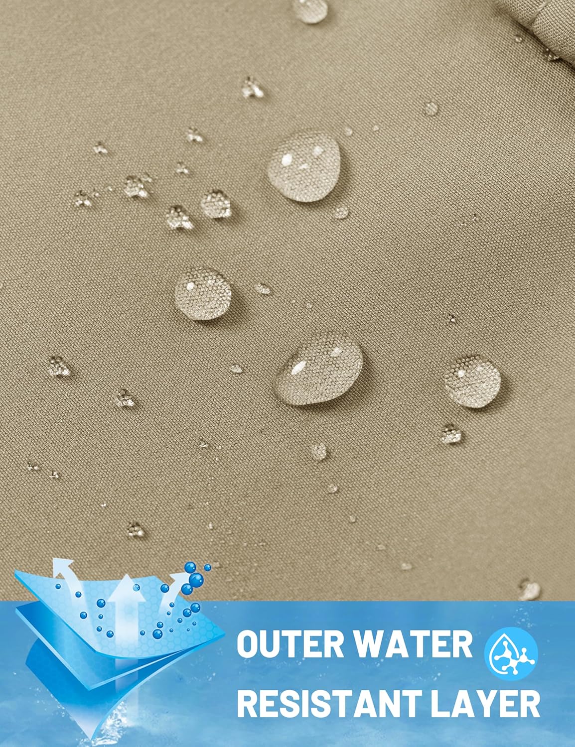 TACVASEN Men's Winter Hiking Pants Fleece Lined Cargo Tactical Work Softshell Snow Ski Waterproof Pants with Pockets - Image 4