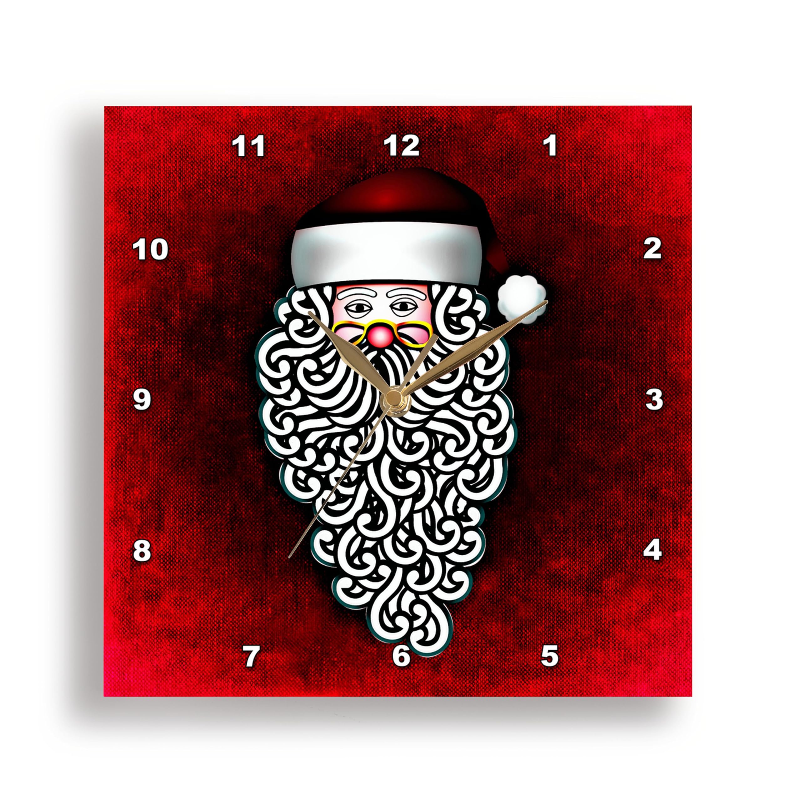 Horloge murale blanche 33x33 cm 3dRose pour décoration intérieure