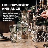 Vista 6 de Firefly Moderna lámpara de aceite de vidrio transparente Transcend, elegante lámpara recargable, ideal para uso en interiores y exteriores, 8-3/8