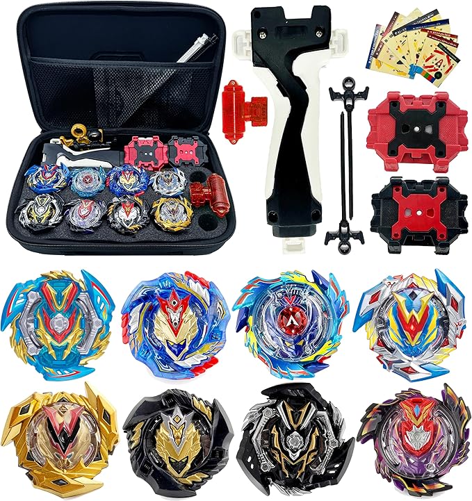 Valkyrie 8-in-1 Metal Fusion Burst Battle Blade Set: Durable and Fun
