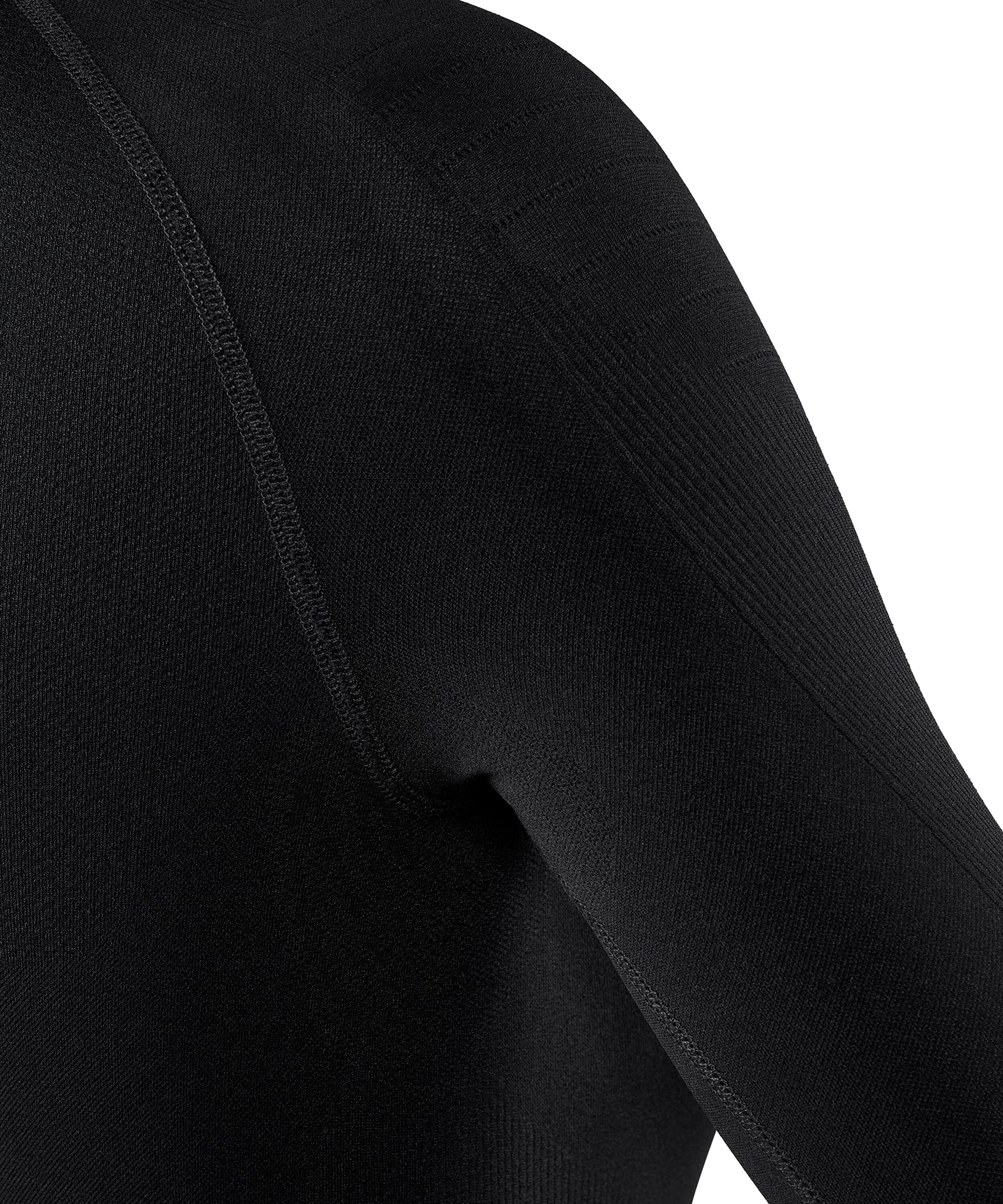 FALKE Kobiety Warstwa podstawowa (góra) Maximum Warm High Zip Neck W L/s Sh materiał funkcyjny szybkoschnące ciepłe 1 Sztuka, Czarny Black 3000-O, L