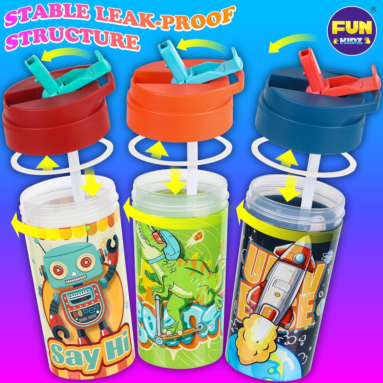 Packs Boy Designs 17oz Kids Water