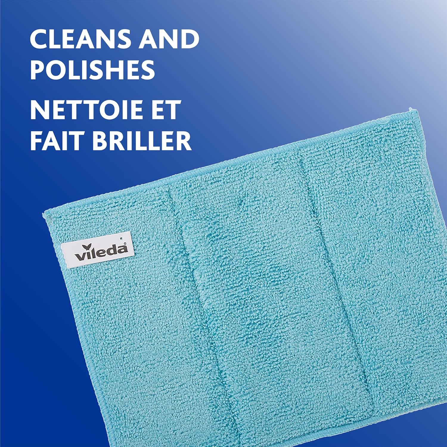 Vileda Magic Bath Mop with 1 Extra Refill and 1 Microfiber Bath Cloth