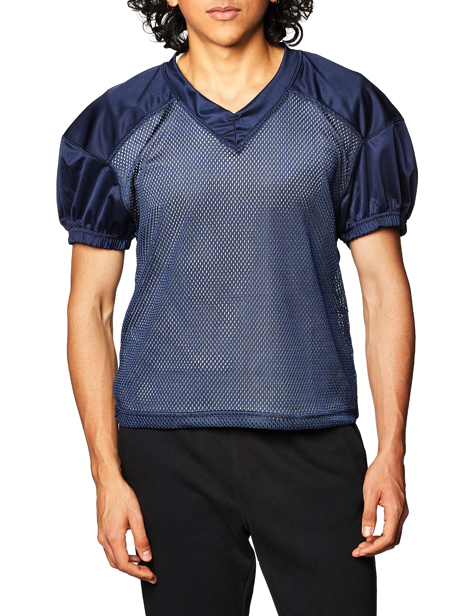 Champro Mens Adult Stretch Polyester Practice Football JerseyTime Out Polyester Practice Football Jersey