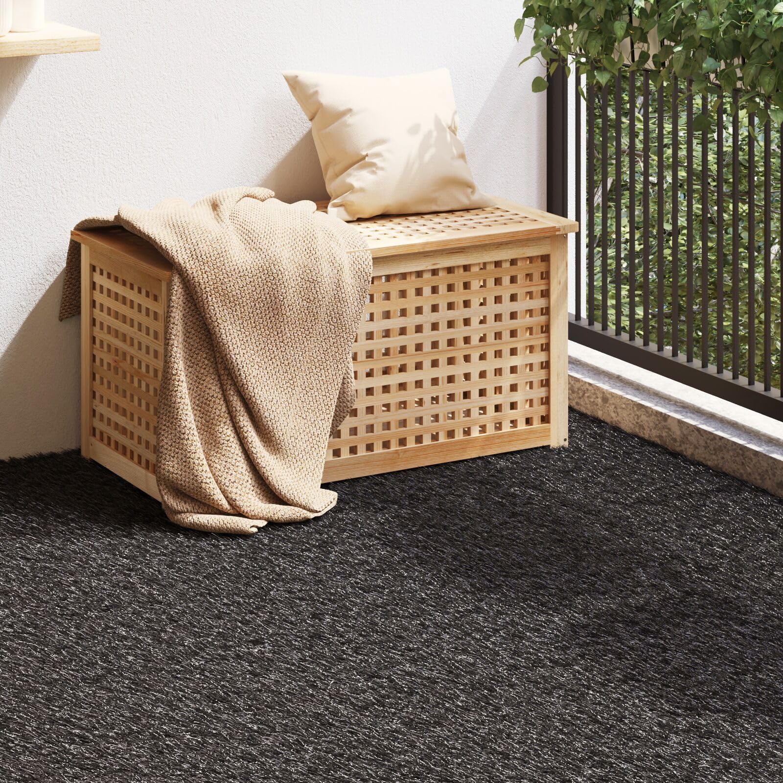 vidaXL Sztuczna trawa 1000 x 100 x 4 cm PP i PE | Odporna na UV, nadaje się do użytku na zewnątrz, Nie wymaga podlewania ani koszenia, Idealna na tarasy i do ogrodów