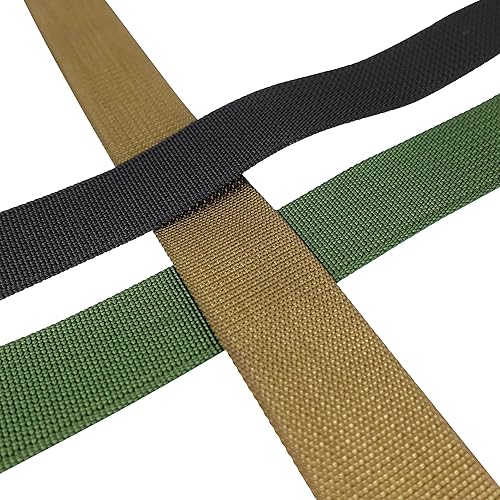 Miniatura 7 de GM CLIMBING MilSpecs MIL-W-17337 - Correas de nailon planas de 1200 libras para artículos tácticos, correas de mochila, bucles, eslingas, adaptador