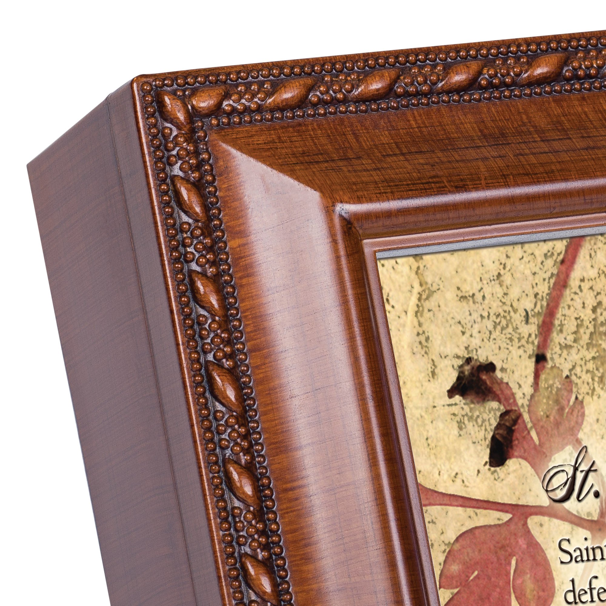 First Communion God Beside You Woodgrain Jewelry Music Box "Handel's Hallelujah