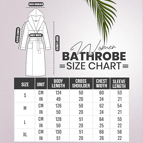 Miniatura 2 de NY Threads Bata larga de felpa con capucha para mujer