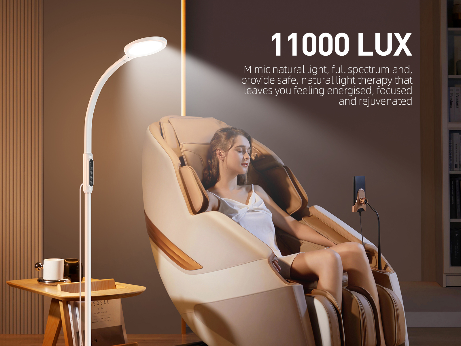 Amazon.com: FBBJFF Light Therapy Lamp 11000 Lux, LED UV-Free