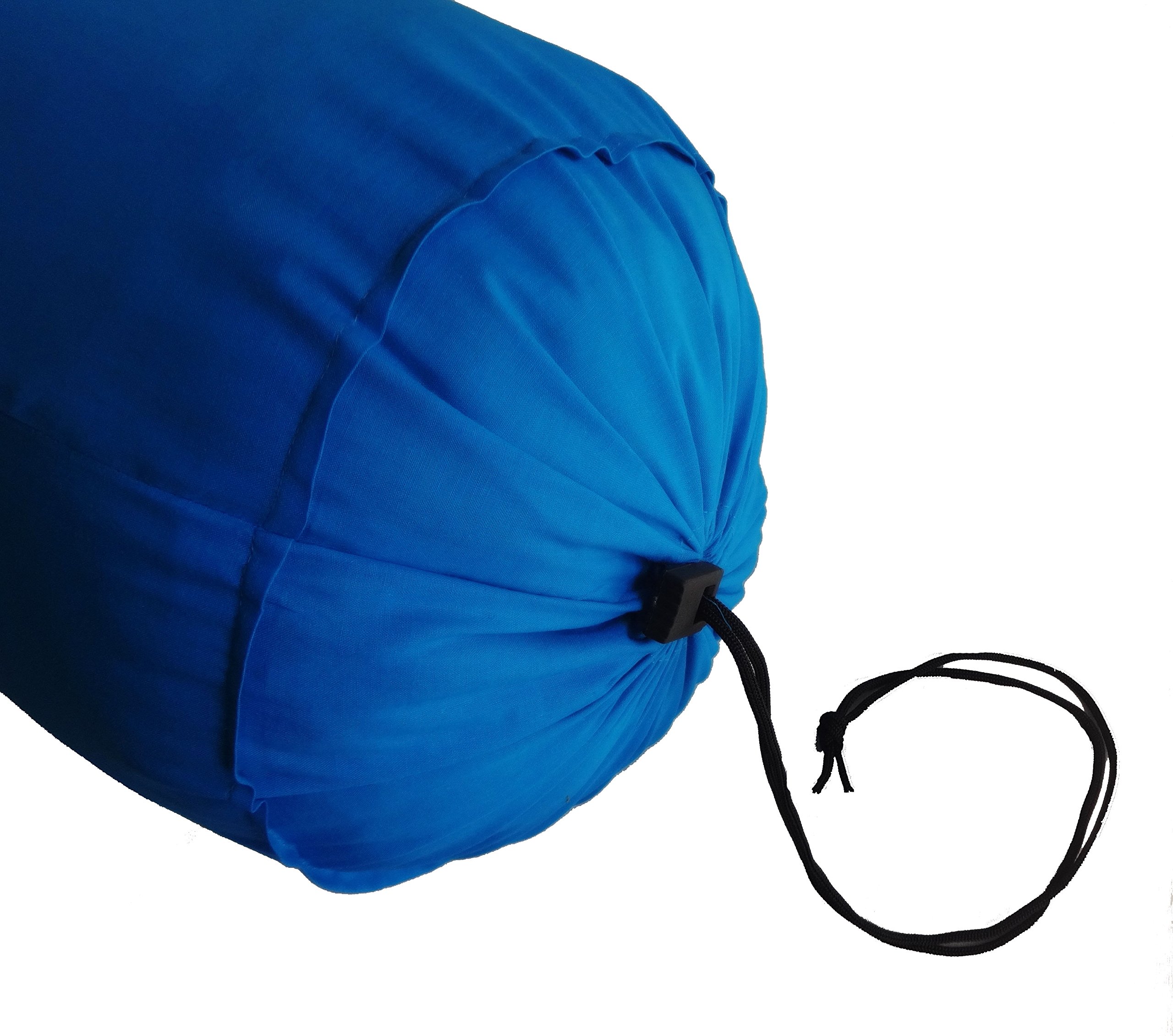 Turquoise Blue Bolster Pillowcase - Neck Roll Round Bolster Cover for Bed Sofa Chair Couch Lounge Cotton 6