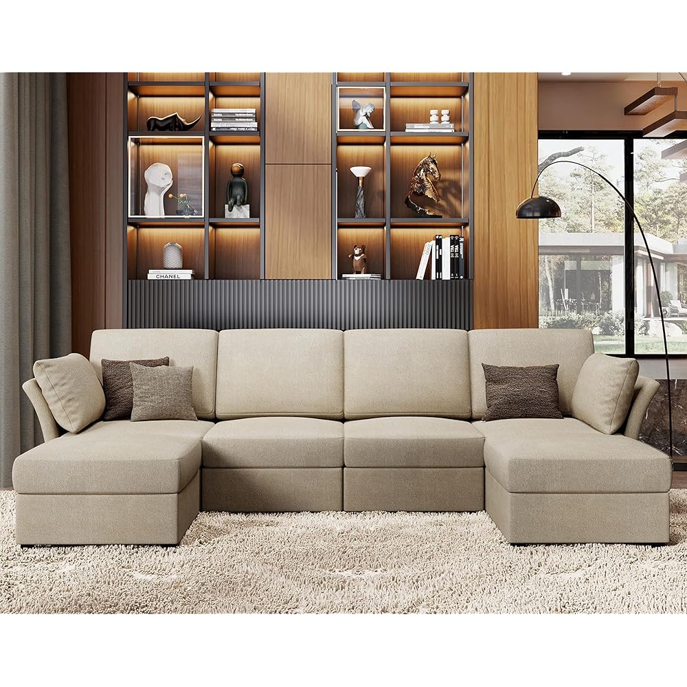19/mo Finance AMERLIFE Modular Sectional, Sectional Sofa Couch with