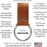 Vista 3 de American Bench Craft Soporte de cuero para hacha y martillo - Funda para herramientas de hacha y martillo