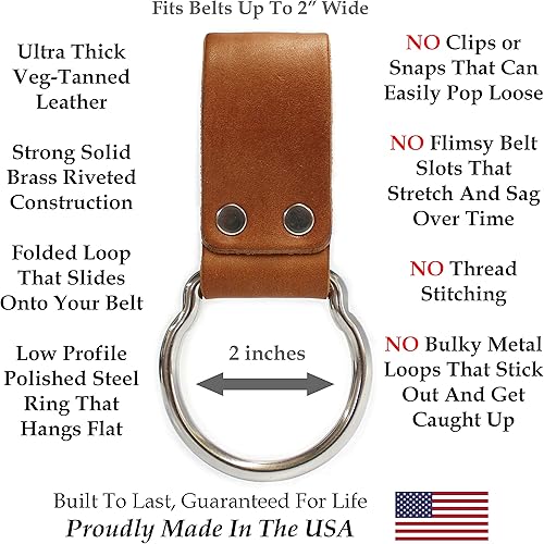 Miniatura 3 de American Bench Craft Soporte de cuero para hacha y martillo - Funda para herramientas de hacha y martillo