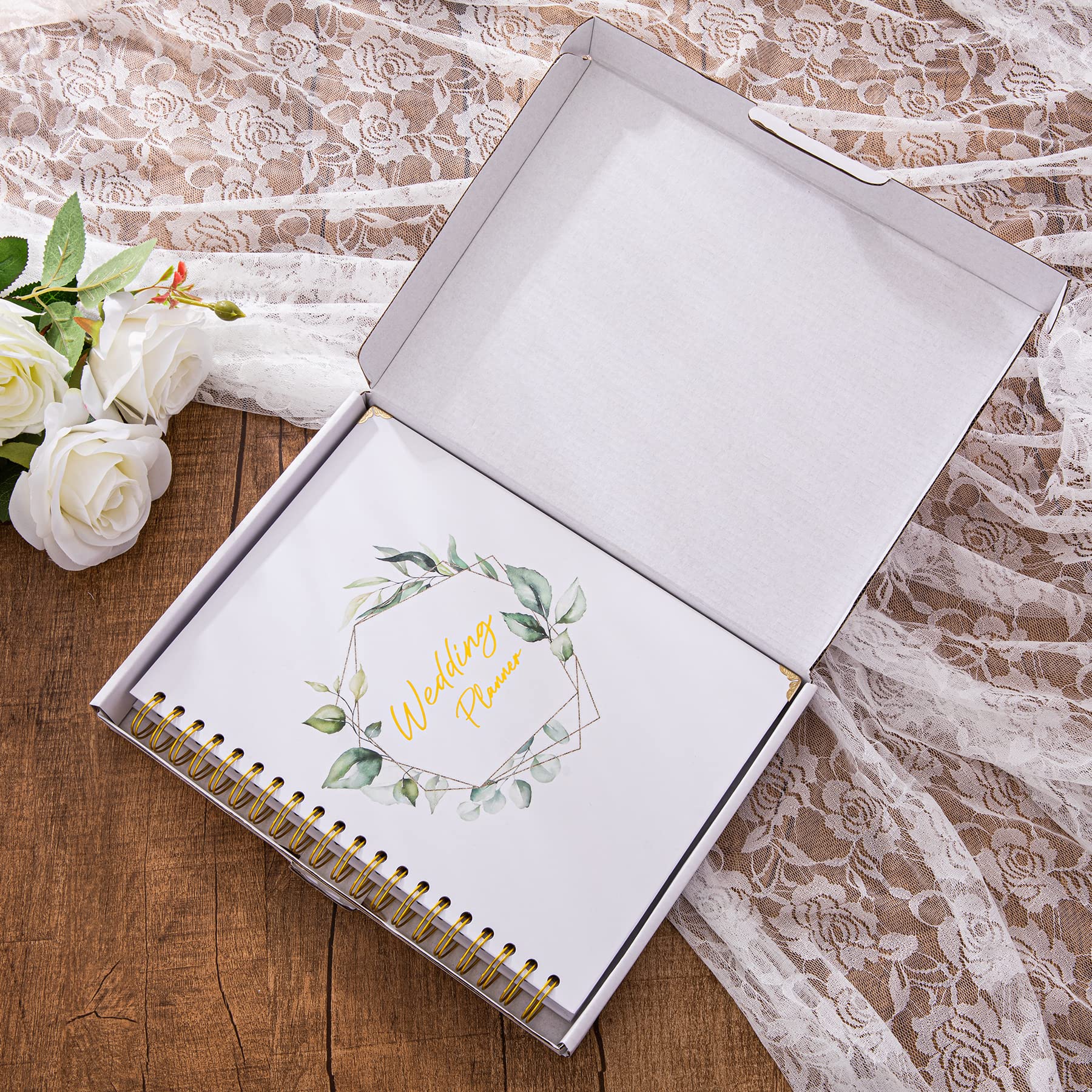 2023–2024 Komplettes 180 Seiten Hochzeitsplaner Buch und Organizer für die Braut, Hardcover Hochzeitsplanungsbuch, Verlobungsgeschenke für Paare, halten Sie Ihre Hochzeit organisiert
