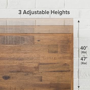 Zinus Tricia Wood Platform Bed Frame with Adjustable Headboard/Wood Slat Support with No Box Spring Needed/Easy Assembly, Full