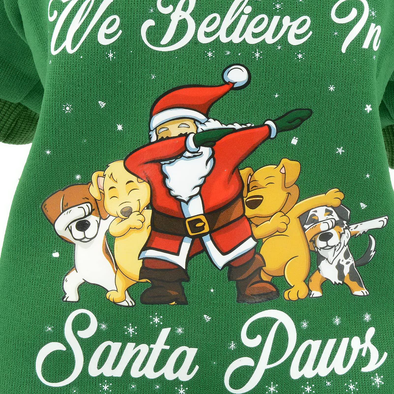 SMALLLEE_LUCKY_STORE Dog Santa Party Christmas Jumper Sweatshirt for Puppy Small Dogs Cats Chihuahua Xmas Sweater - Image 3