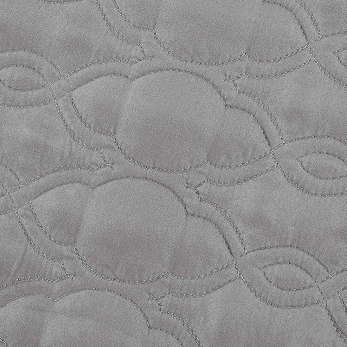 Miniatura 2 de BASIC CHOICE Juego de edredón de 3 piezas, colcha ligera con costuras suaves para todas las estaciones, incluye 1 edredón y 2 fundas de almohada,