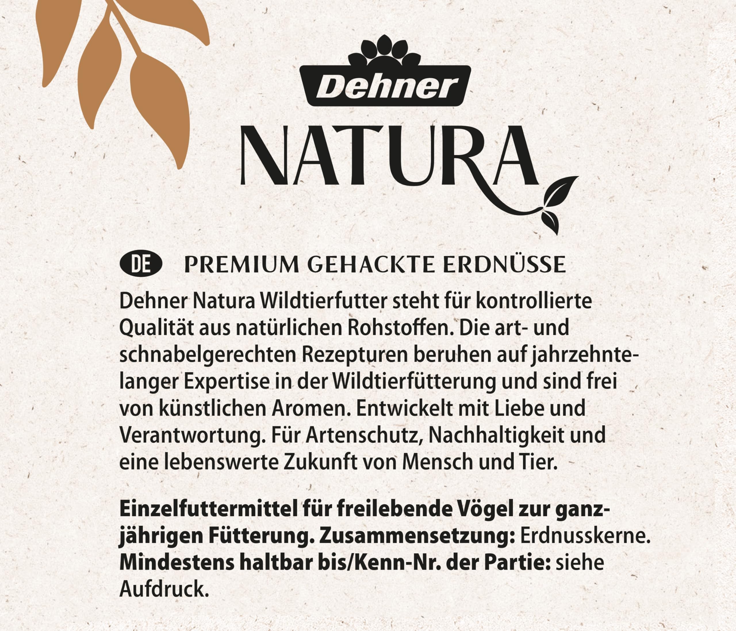 Dehner Natura Premium mangime per Uccelli Selvatici, Arachidi tritate, 1 kg