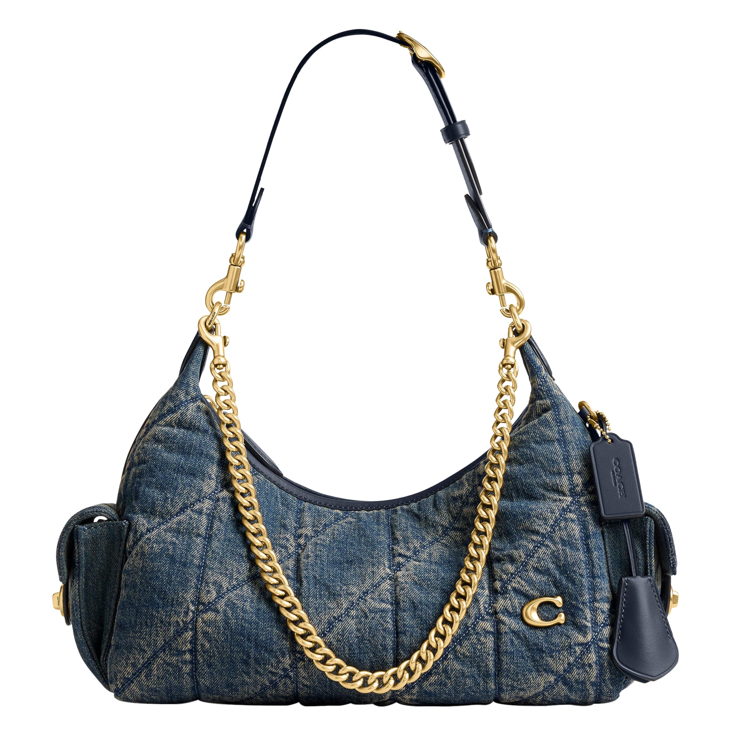 COACH Soft Quilted Leather Pocket Juliet Bag 30