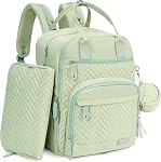 Sac à couches Sac à dos, iniuniu Grand sac bébé avec poche de couches, lavable à langer Pad, boîtier de fermeture et paillettes